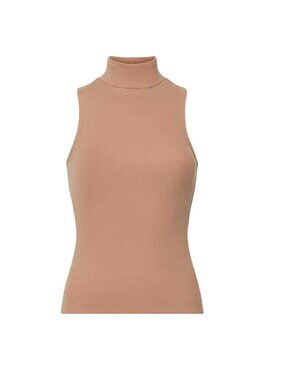 Frame Denim Sleeveless Turtleneck